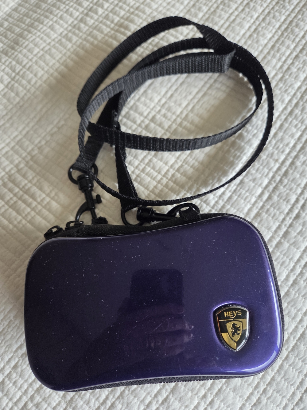 Heys Purple Hard Shell Crossbody Mini Bag